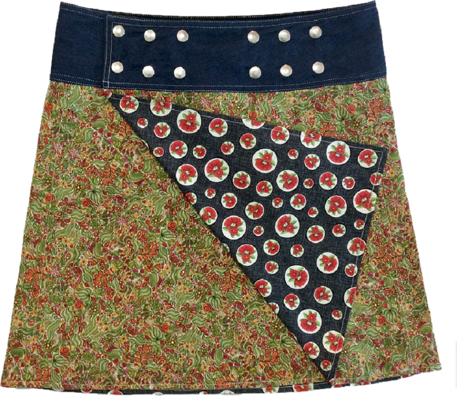 reversible wrap around skirt pattern