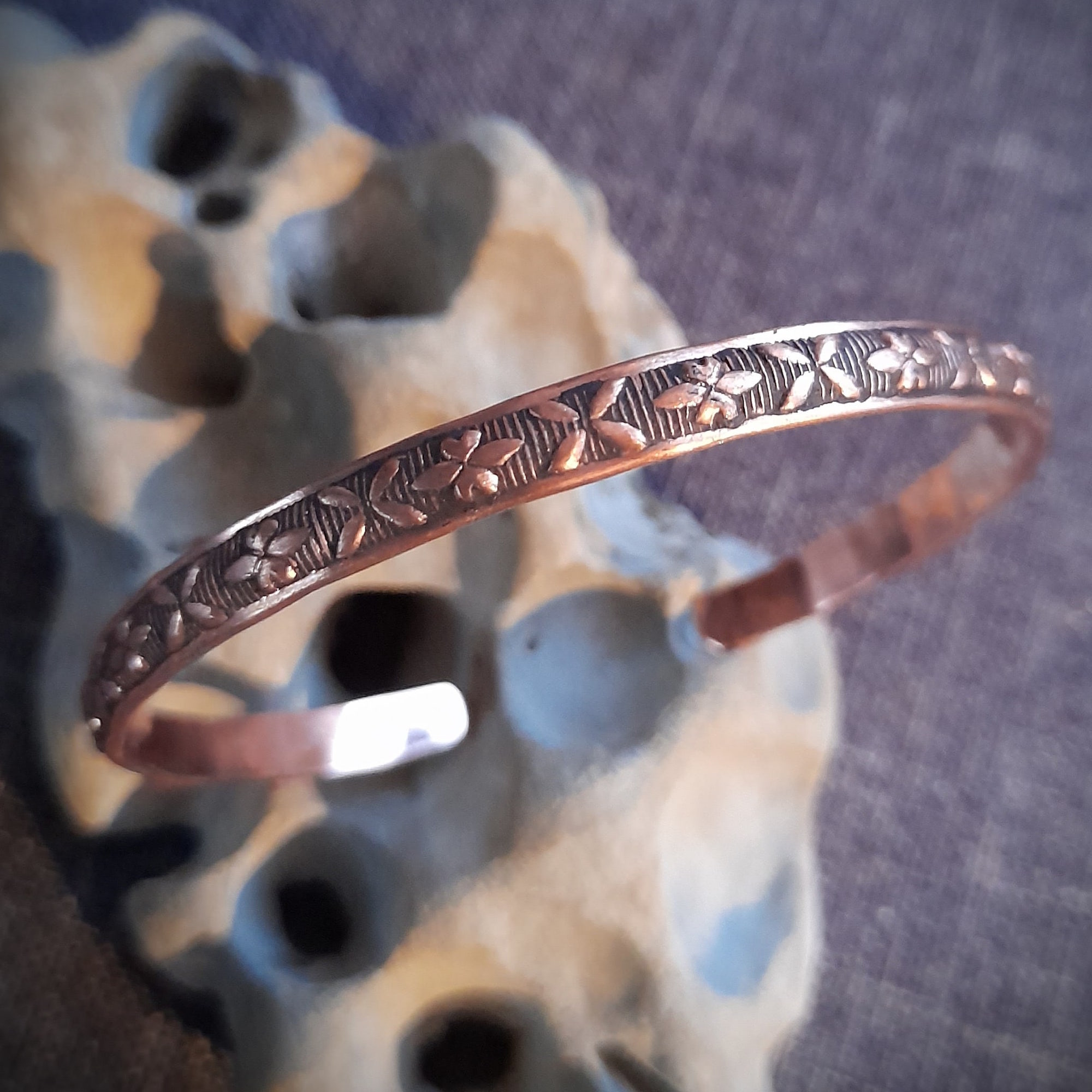 Concrete Finish Mens Copper Cuff Bracelet – Garden's Gate Jewelry